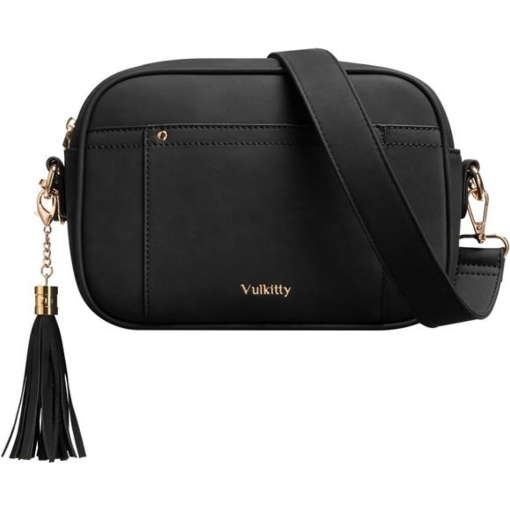 Vulkitty Crossbody Bags For Women, Leather Crossbody Purses Trendy Small